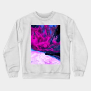 Angelic Devil Glitched Fluid Art Crewneck Sweatshirt